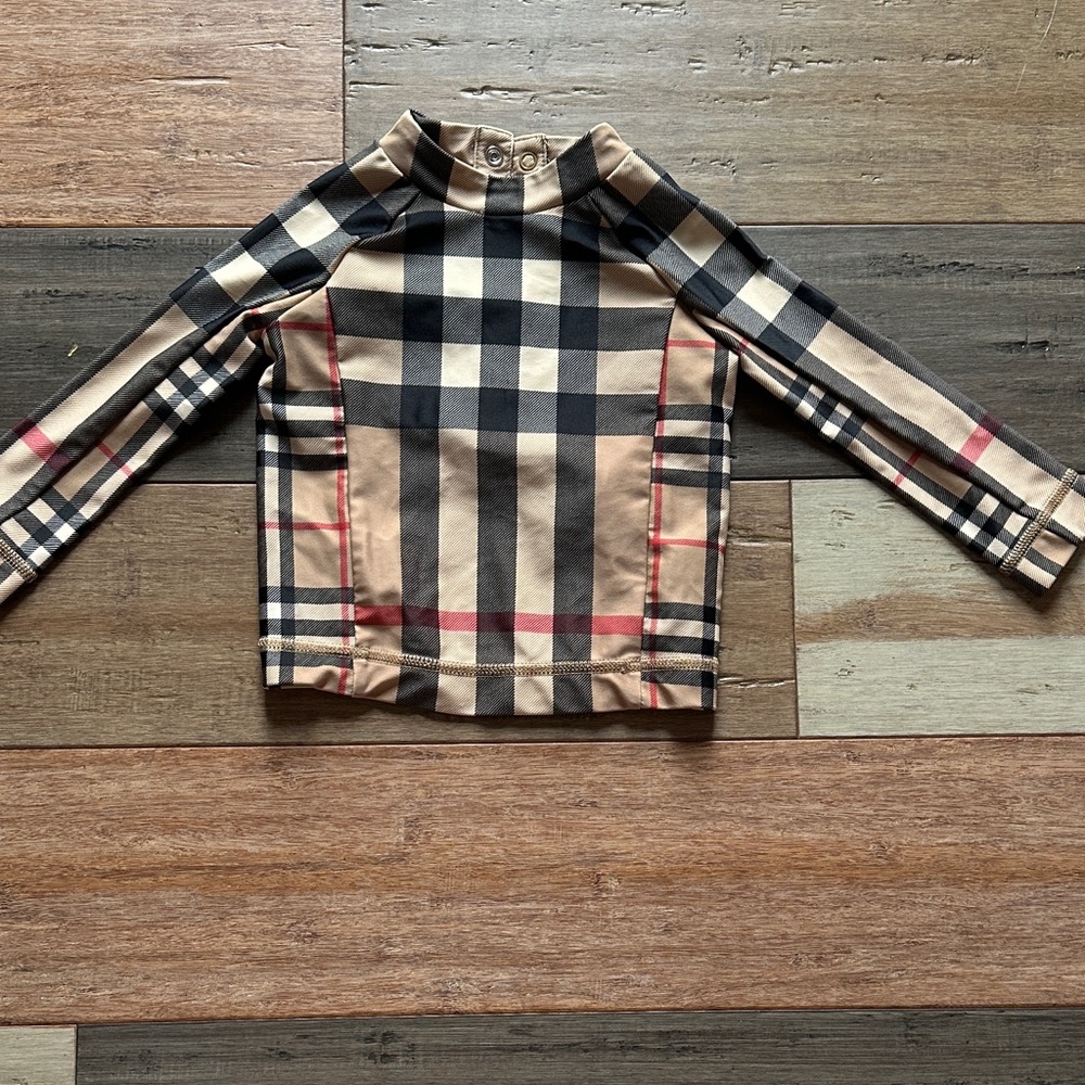 Burberry Baby Vintage Check rashguard